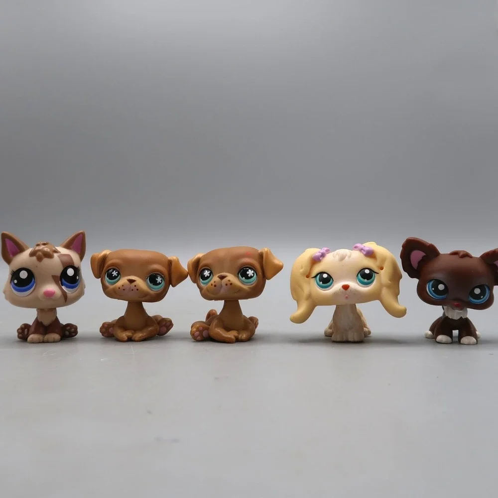 Vintage Littlest Pet Shop Lot of LPS Dog #1052 Boxer #786 Pug #175 Maltese #219